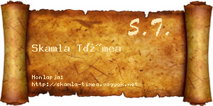 Skamla Tímea névjegykártya